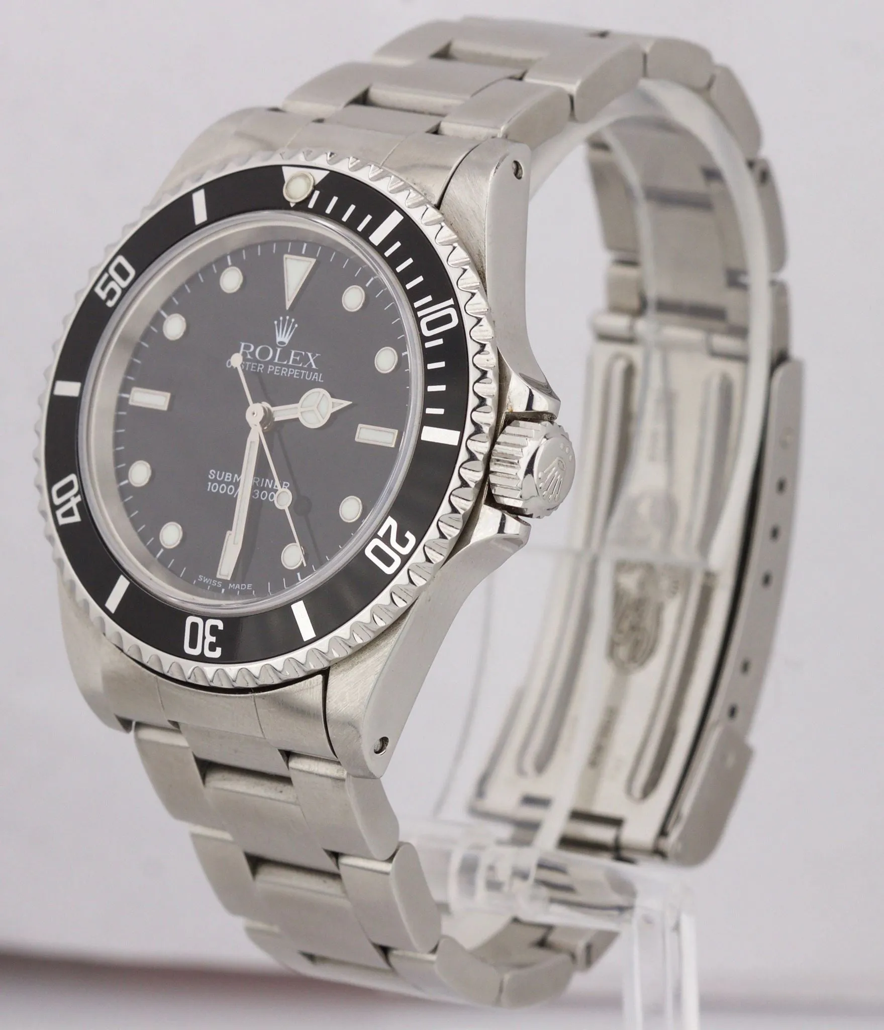 MINT 2001 Rolex Submariner No-Date 14060 M P Stainless Black Dive 40mm Watch