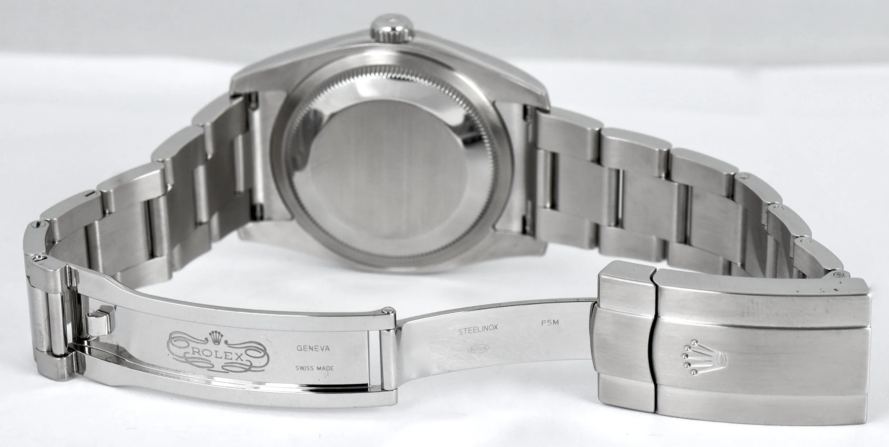 MINT 2015 Rolex Oyster Perpetual OP 36 Blue 116000 Stainless Steel 36MM Watch