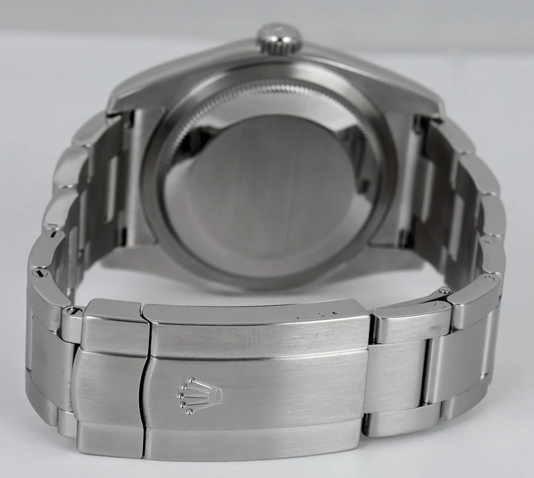 MINT 2015 Rolex Oyster Perpetual OP 36 Blue 116000 Stainless Steel 36MM Watch