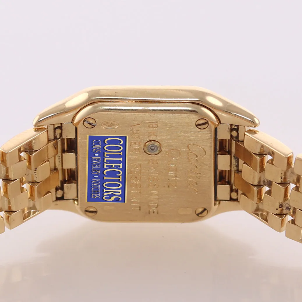 MINT Ladies Cartier Mini Panthere 1130 18K Yellow Gold Ivory Roman Quartz Watch
