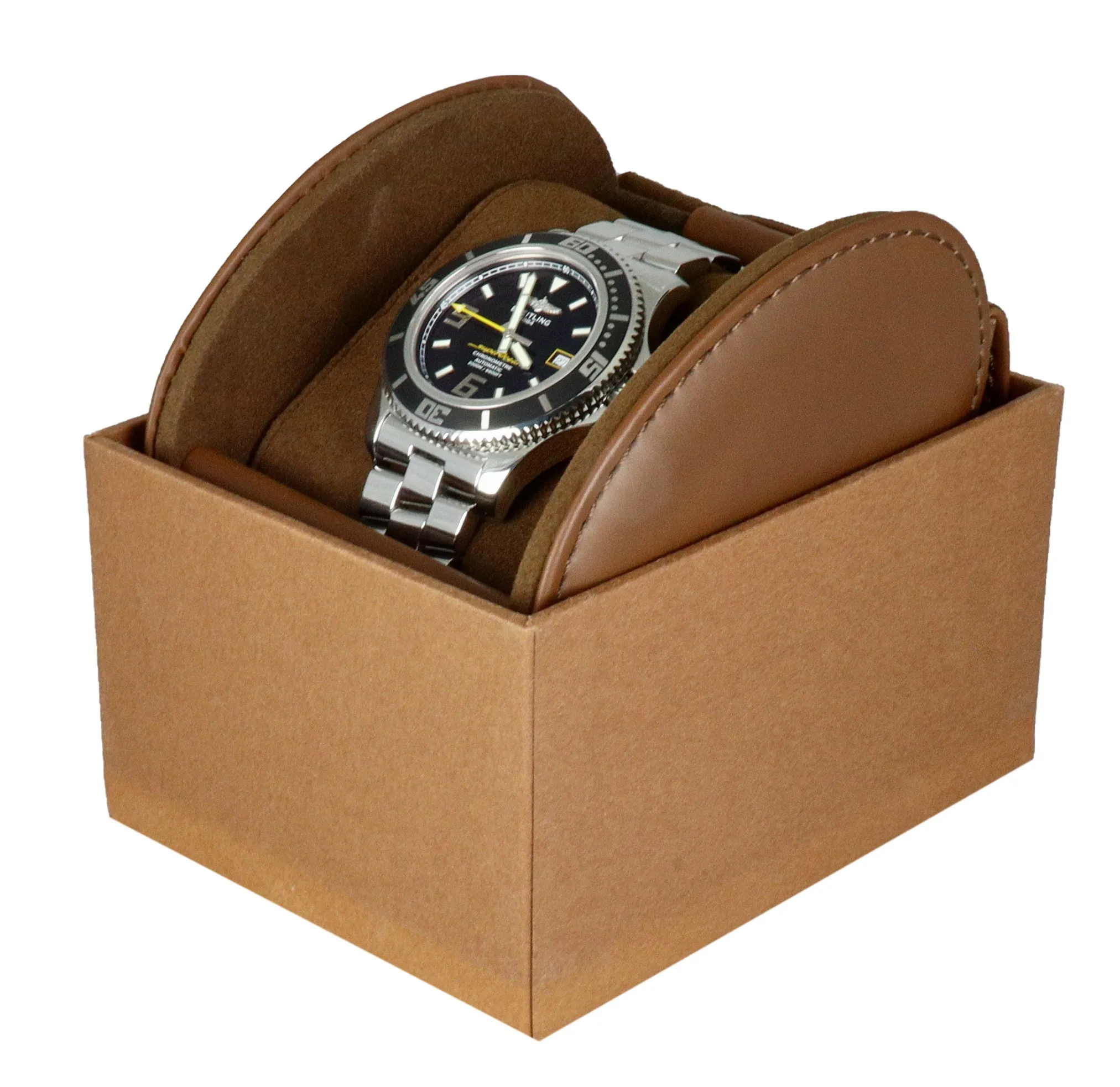 MINT Men's Breitling SuperOcean 44 A17391 Black Yellow 44mm Stainless Steel