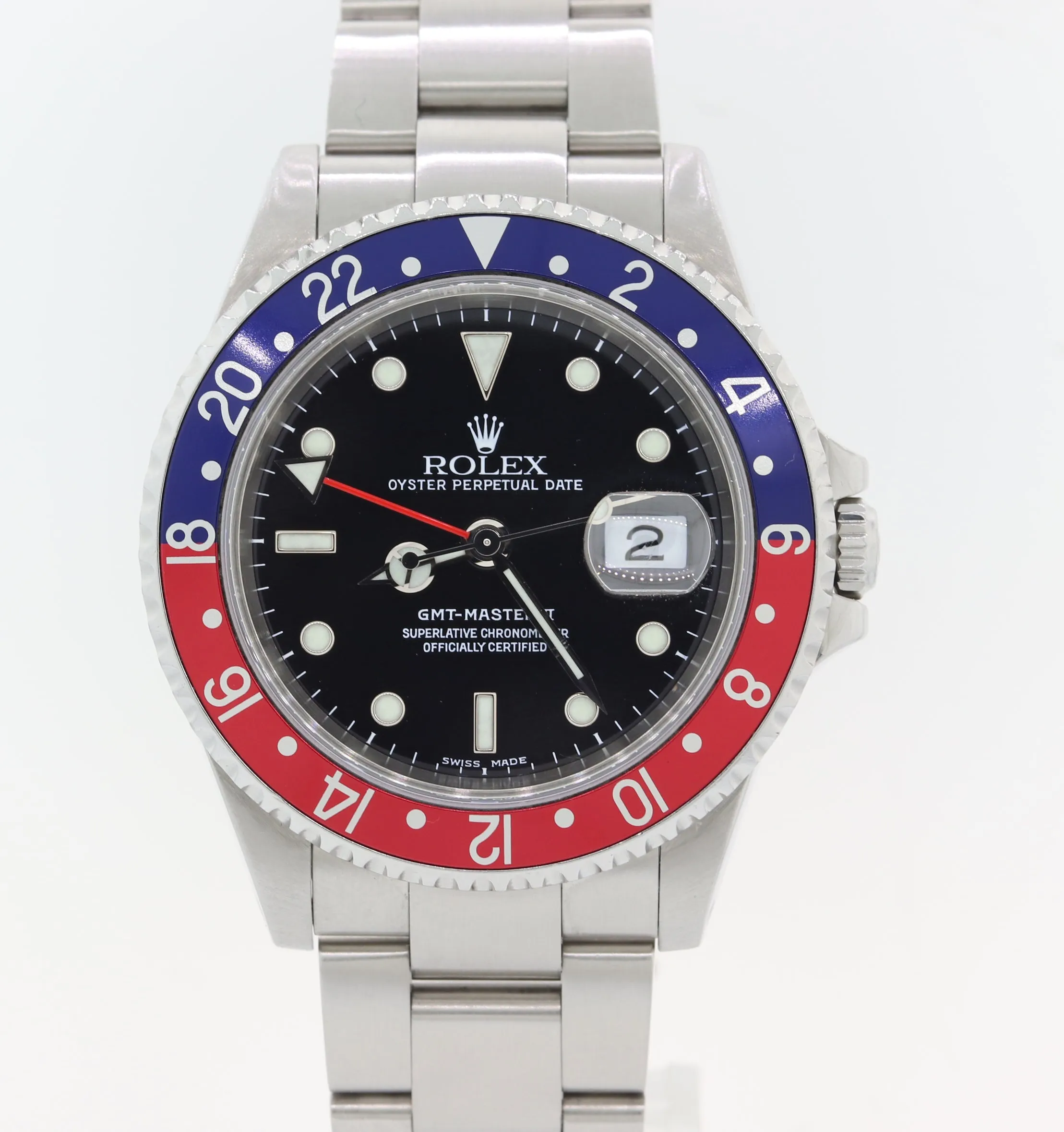 MINT PAPERS Rolex GMT Master 2 16710 Steel Pepsi Oyster 40mm SEL Watch Box