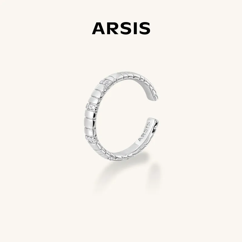 Mix and Match Thin Snake Chain Pattern Open Ring