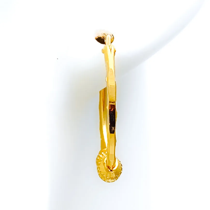 Modest Glistening 22k Gold Bali