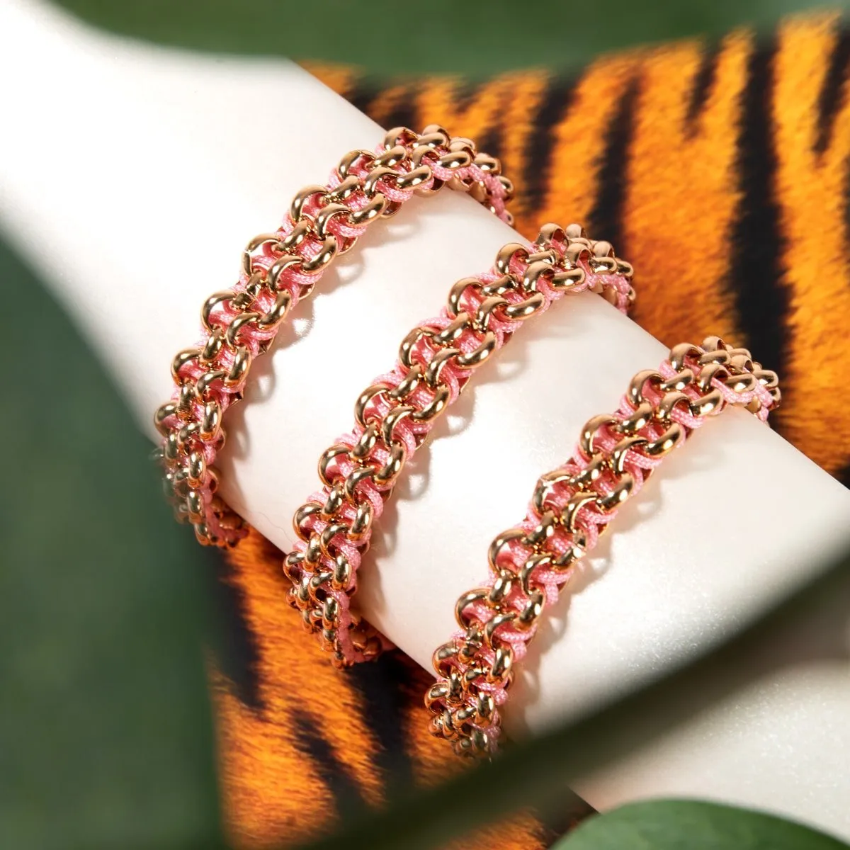 Monarch Butterfly Links | Mini Kismet Bracelet | Pink x Rose Gold