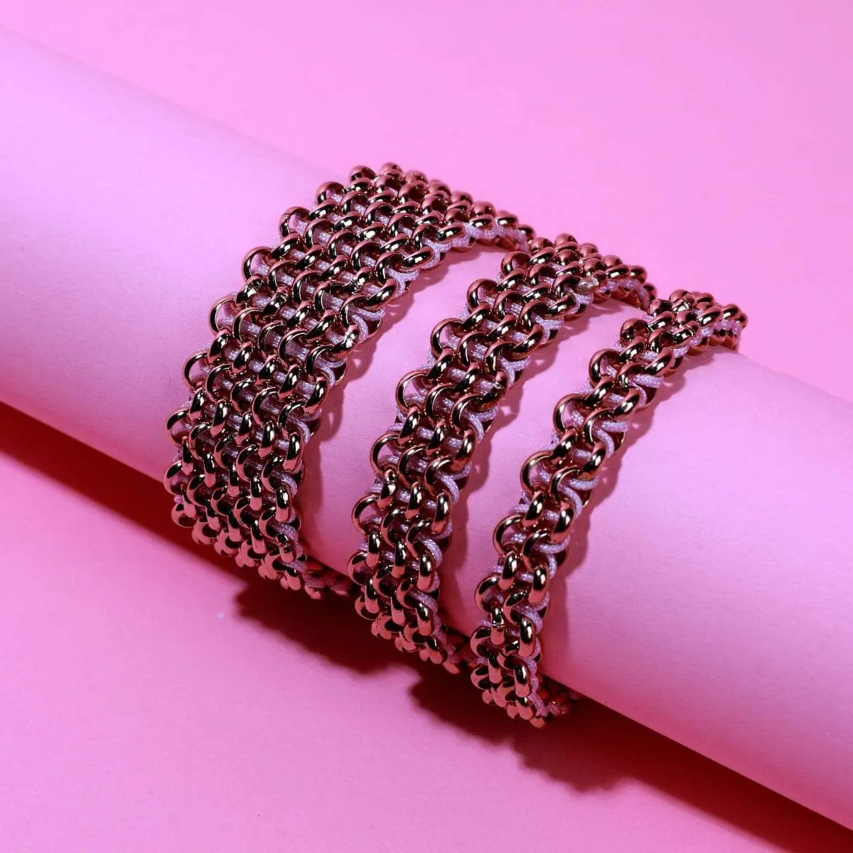 Monarch Butterfly Links | Mini Kismet Bracelet | Pink x Rose Gold