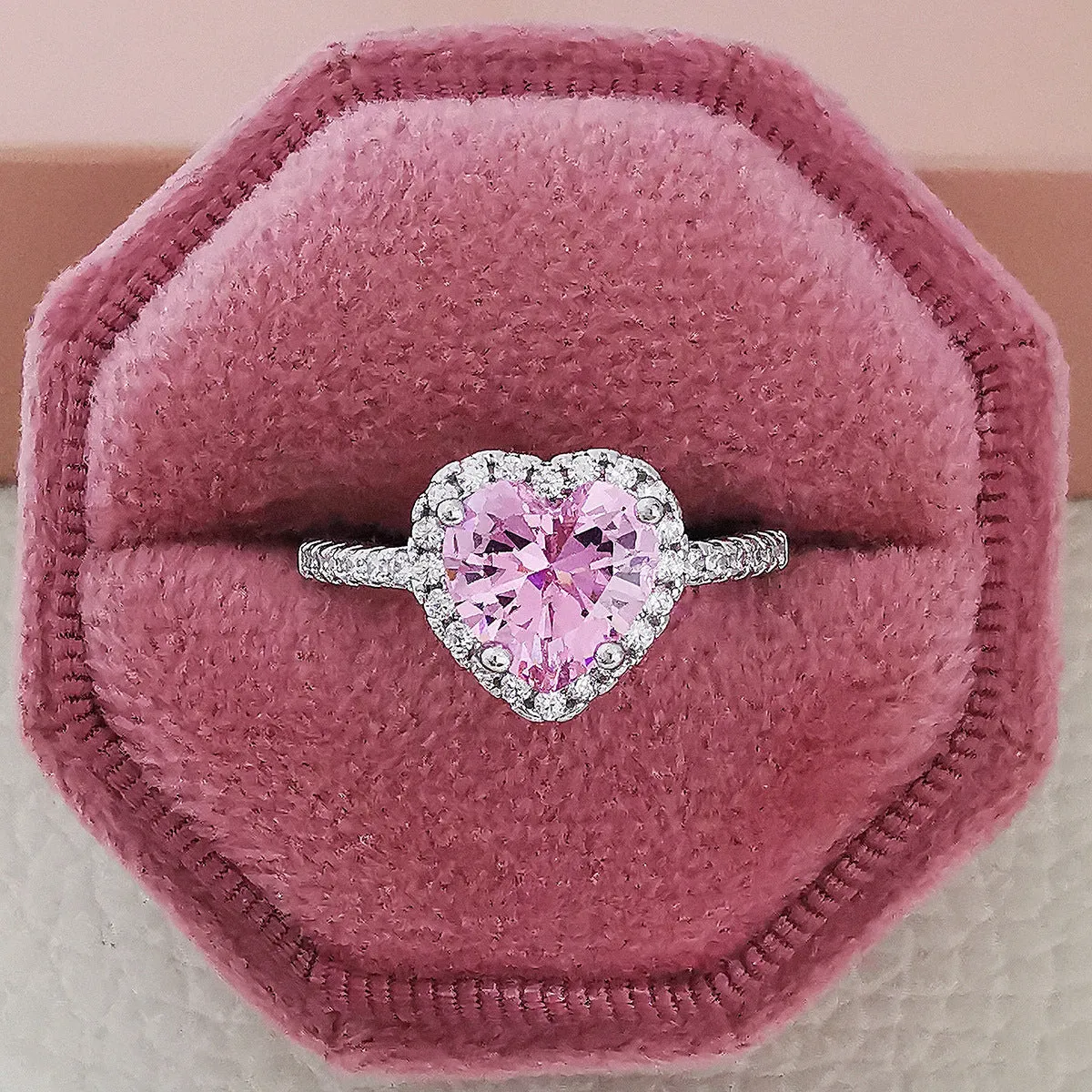 Multicolour Cubic Zirconia Wedding Rings
