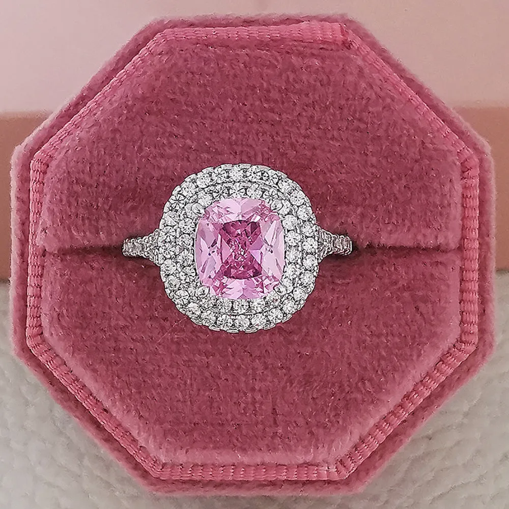 Multicolour Cubic Zirconia Wedding Rings