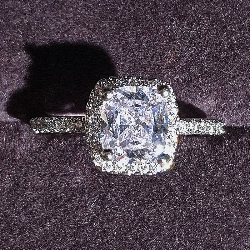 Multicolour Cubic Zirconia Wedding Rings
