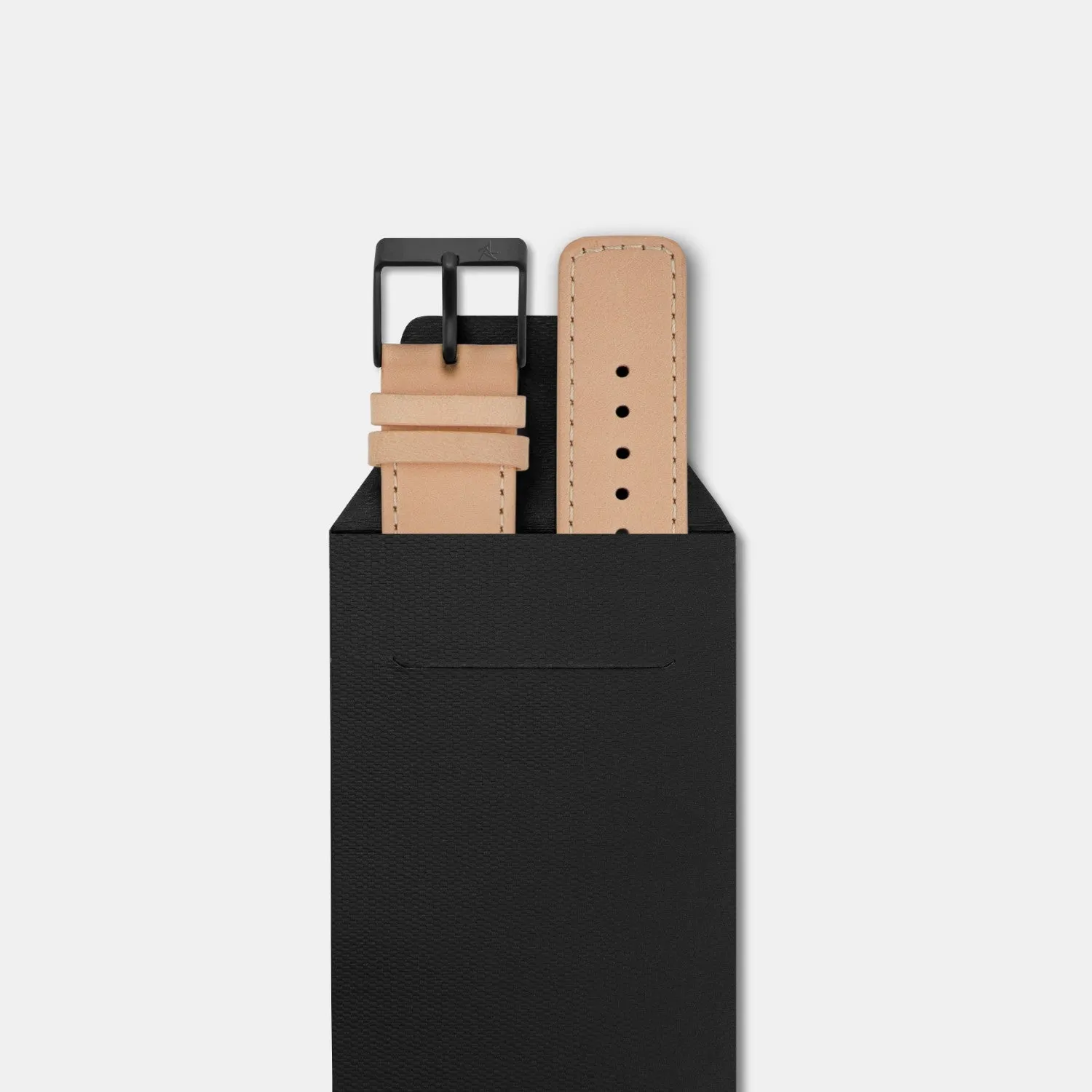 Natural Flat Leather Strap