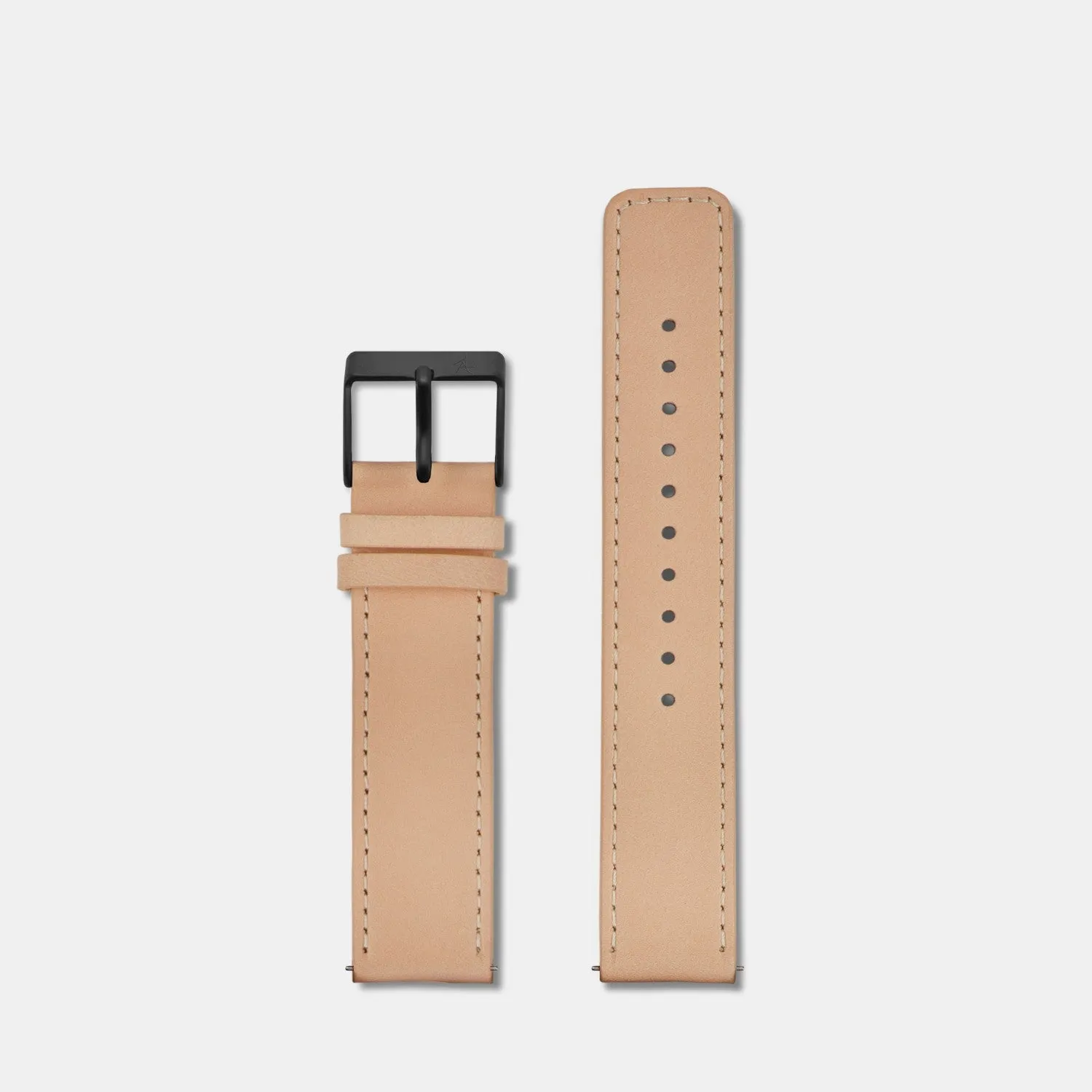 Natural Flat Leather Strap