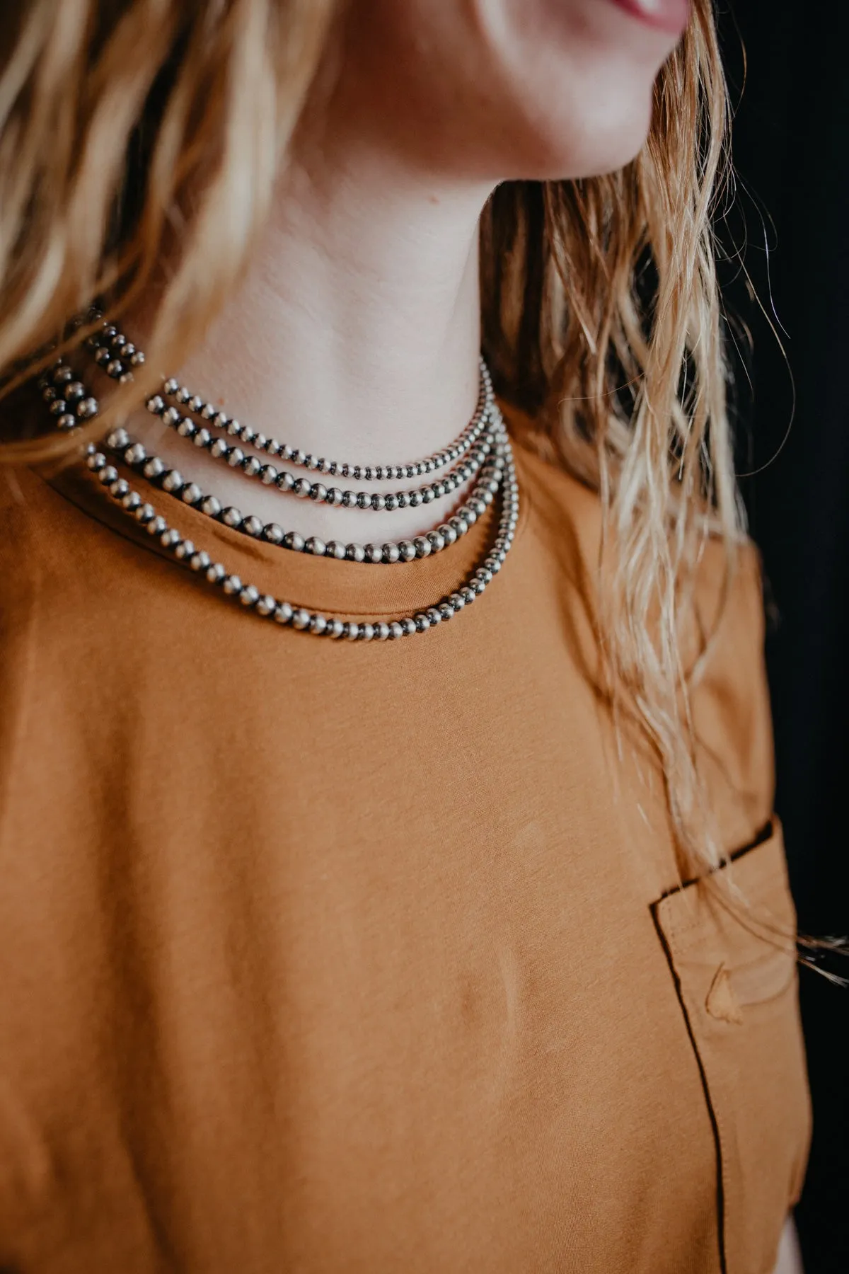 Navajo Pearl 16" Chain (5mm Bead)