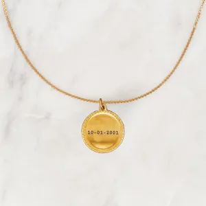 Necklace Engrave Classic Coin