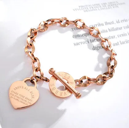 New Fashion Titanium Steel Chain & Link Female Bracelets Bangle Jewelry