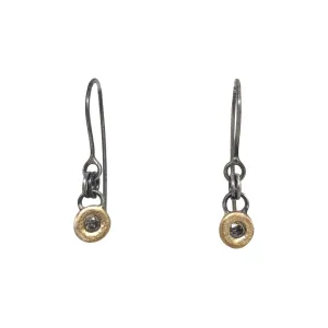 NEW! Gold Salt & Pepper Diamond Earrings by Sasha Walsh