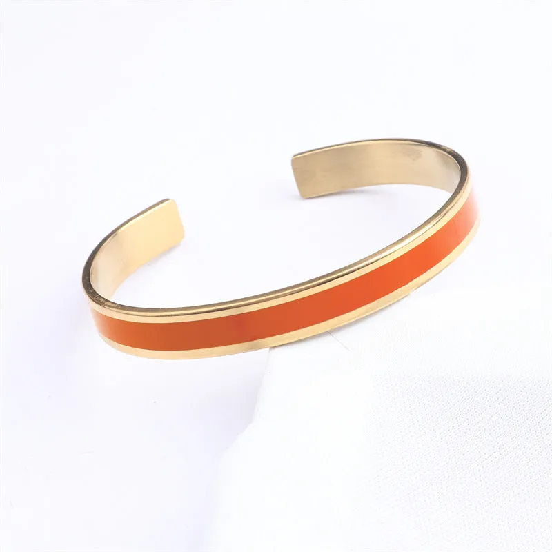No-tarnish Medical Grade Titanium Open Shop Personalized Bracelets