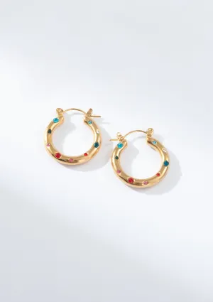 Nova Multi Stone Hoops