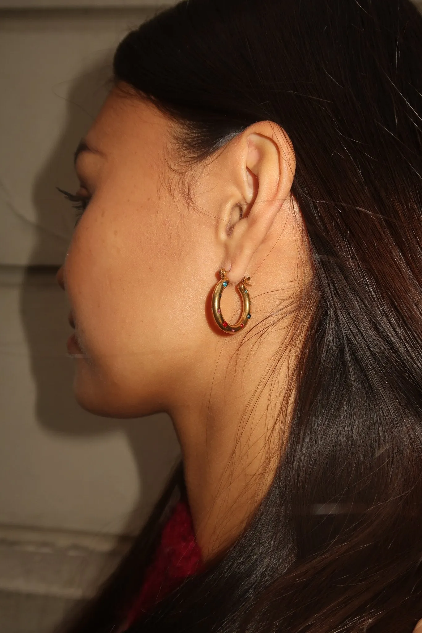 Nova Multi Stone Hoops