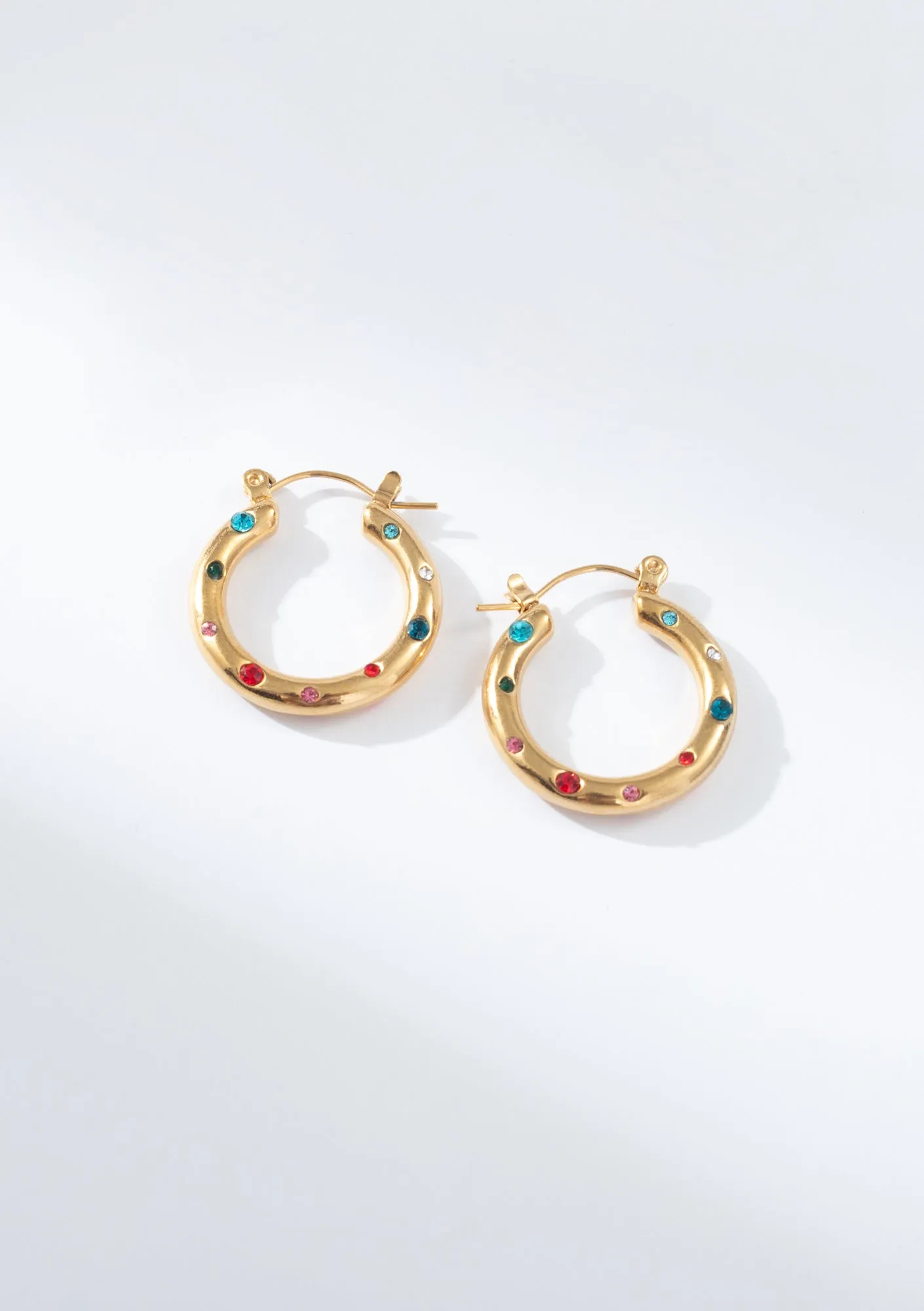 Nova Multi Stone Hoops