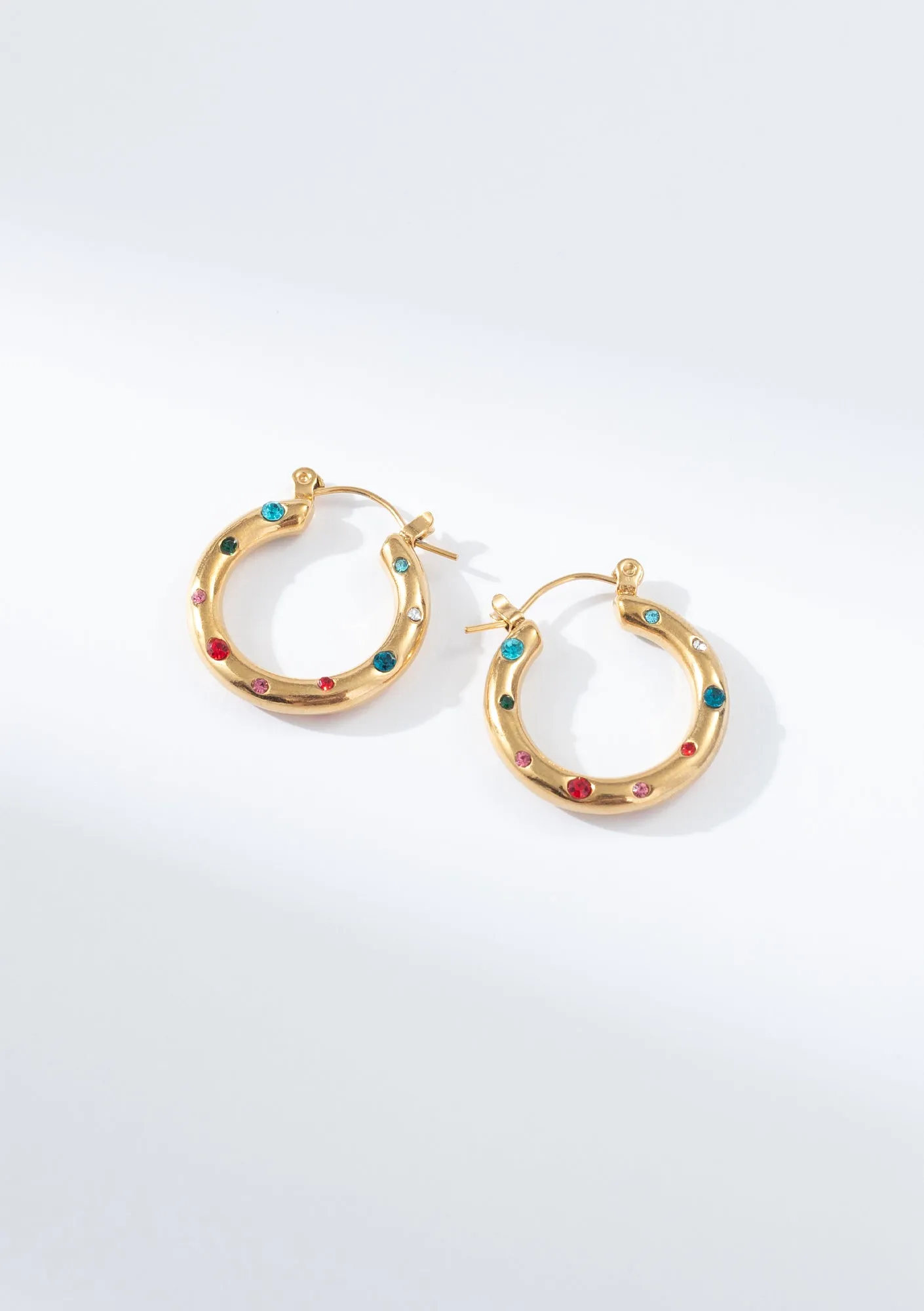 Nova Multi Stone Hoops