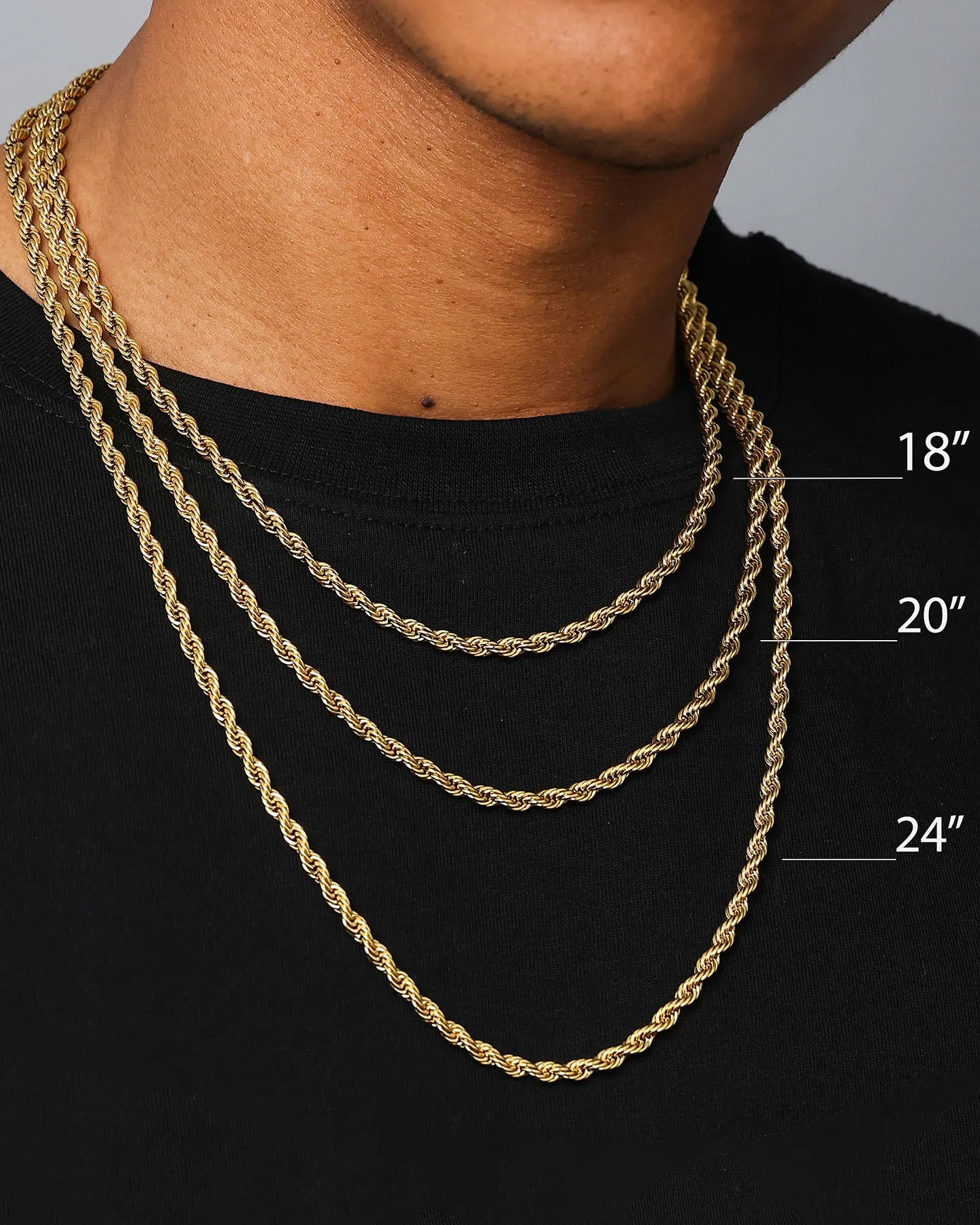 NXS 4.3mm Smooth Cut Cuban Chain Gold