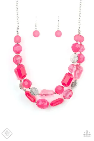 Oceanic Opulence Pink Paparazzi Necklace
