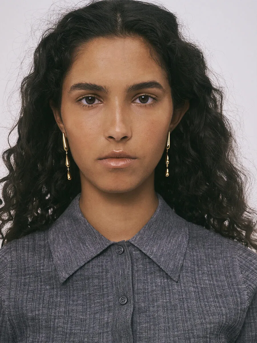 Oculus Earrings - Gold