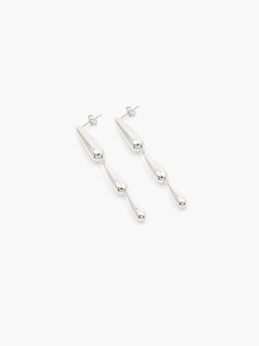 Oculus Earrings - Silver