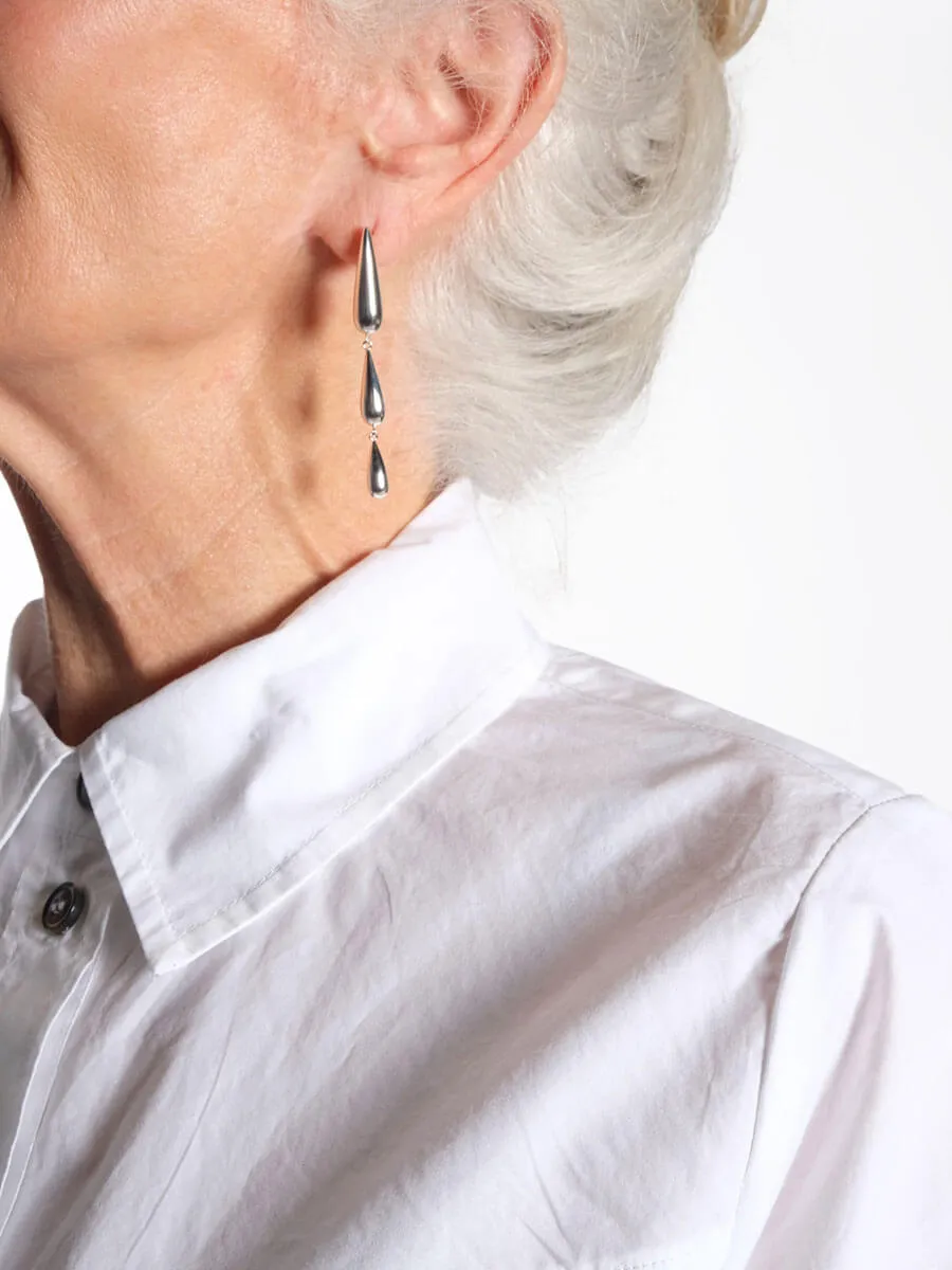 Oculus Earrings - Silver