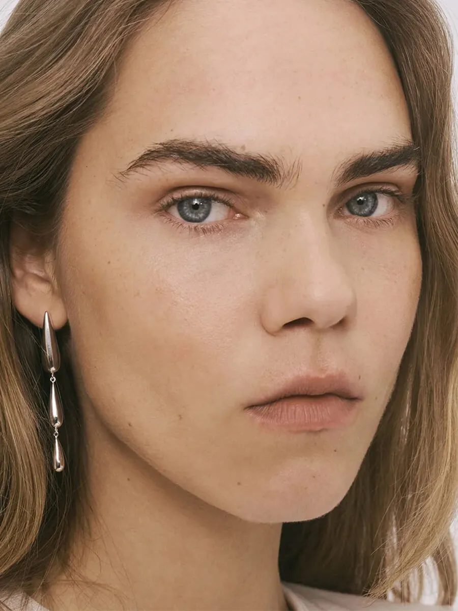 Oculus Earrings - Silver