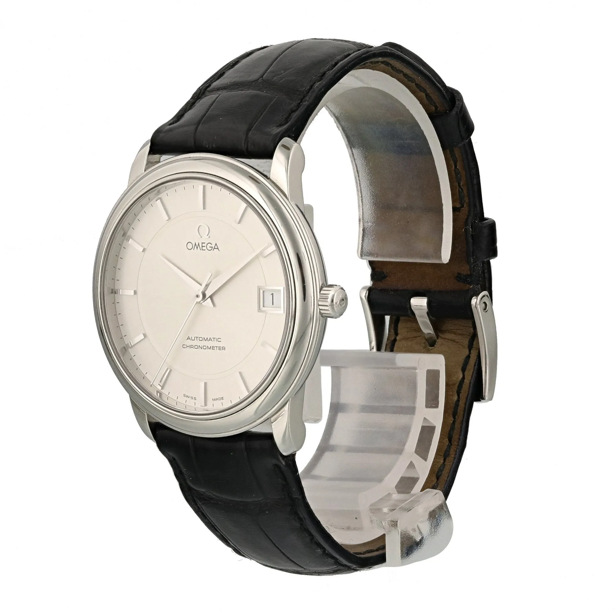 Omega De Ville 4800.31.01 Mens Watch Box Papers