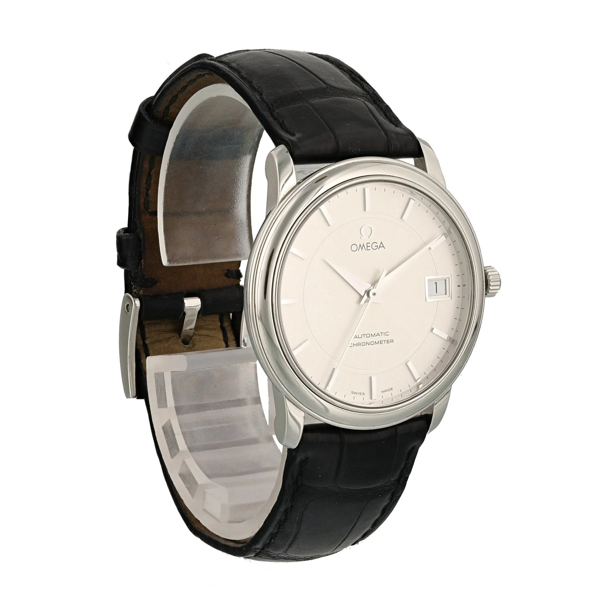 Omega De Ville 4800.31.01 Mens Watch Box Papers