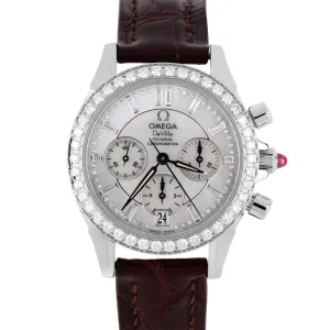 Omega De Ville Chronograph Steel DIAMOND Mother of Pearl 35mm 4874.75.36 Watch