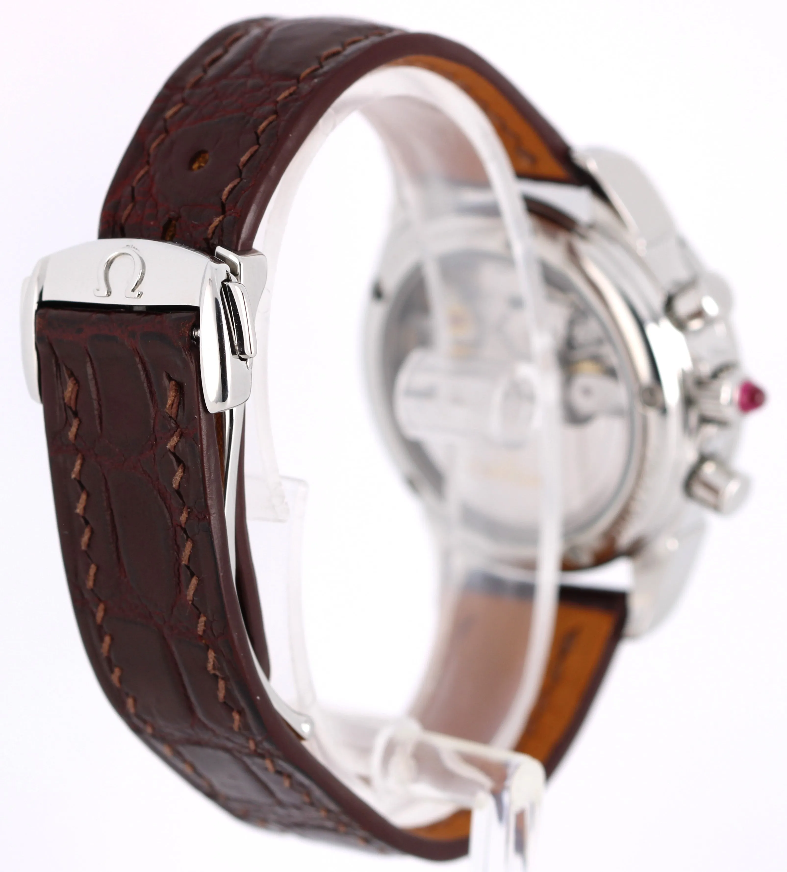 Omega De Ville Chronograph Steel DIAMOND Mother of Pearl 35mm 4874.75.36 Watch