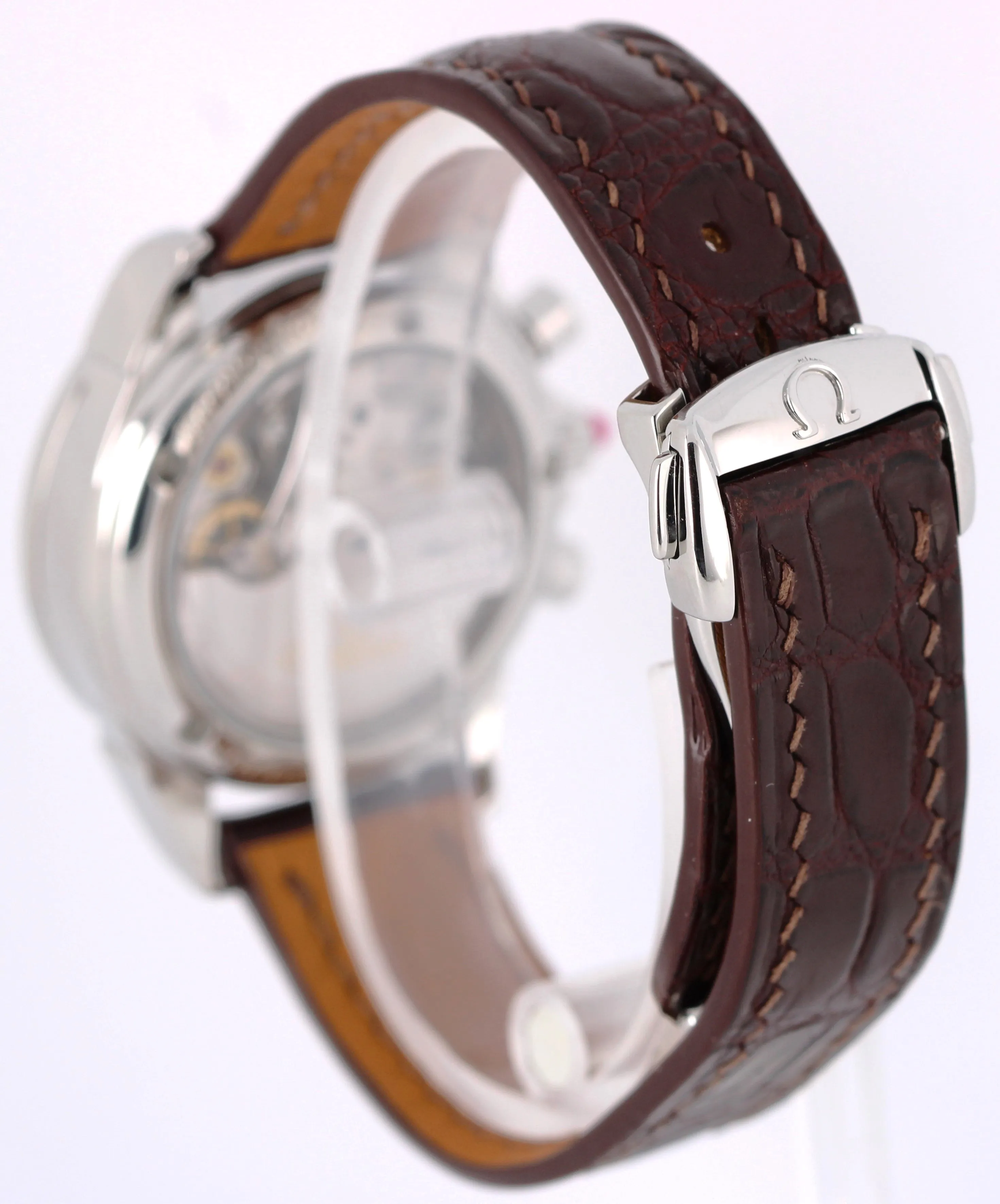 Omega De Ville Chronograph Steel DIAMOND Mother of Pearl 35mm 4874.75.36 Watch