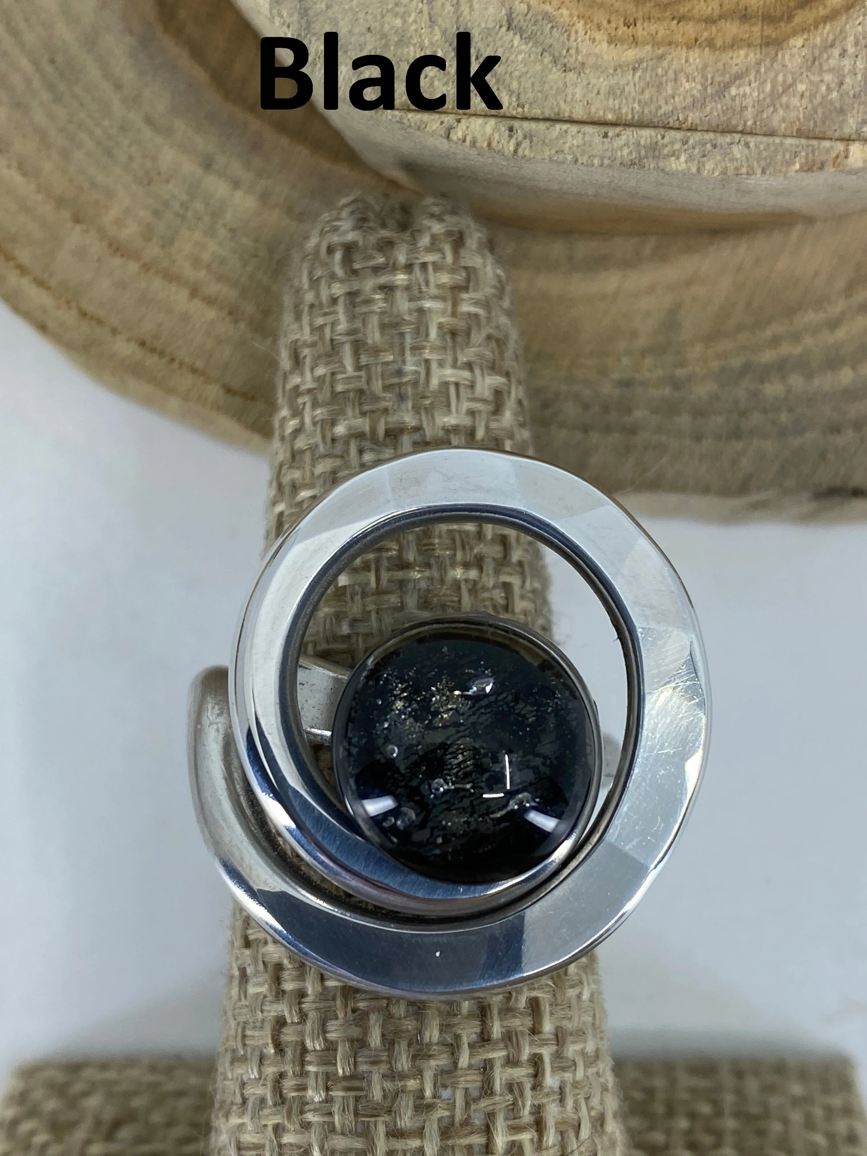 Open Curly Q ring