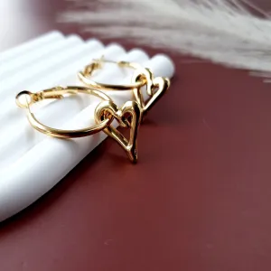 Open Heart Hoops - Gold