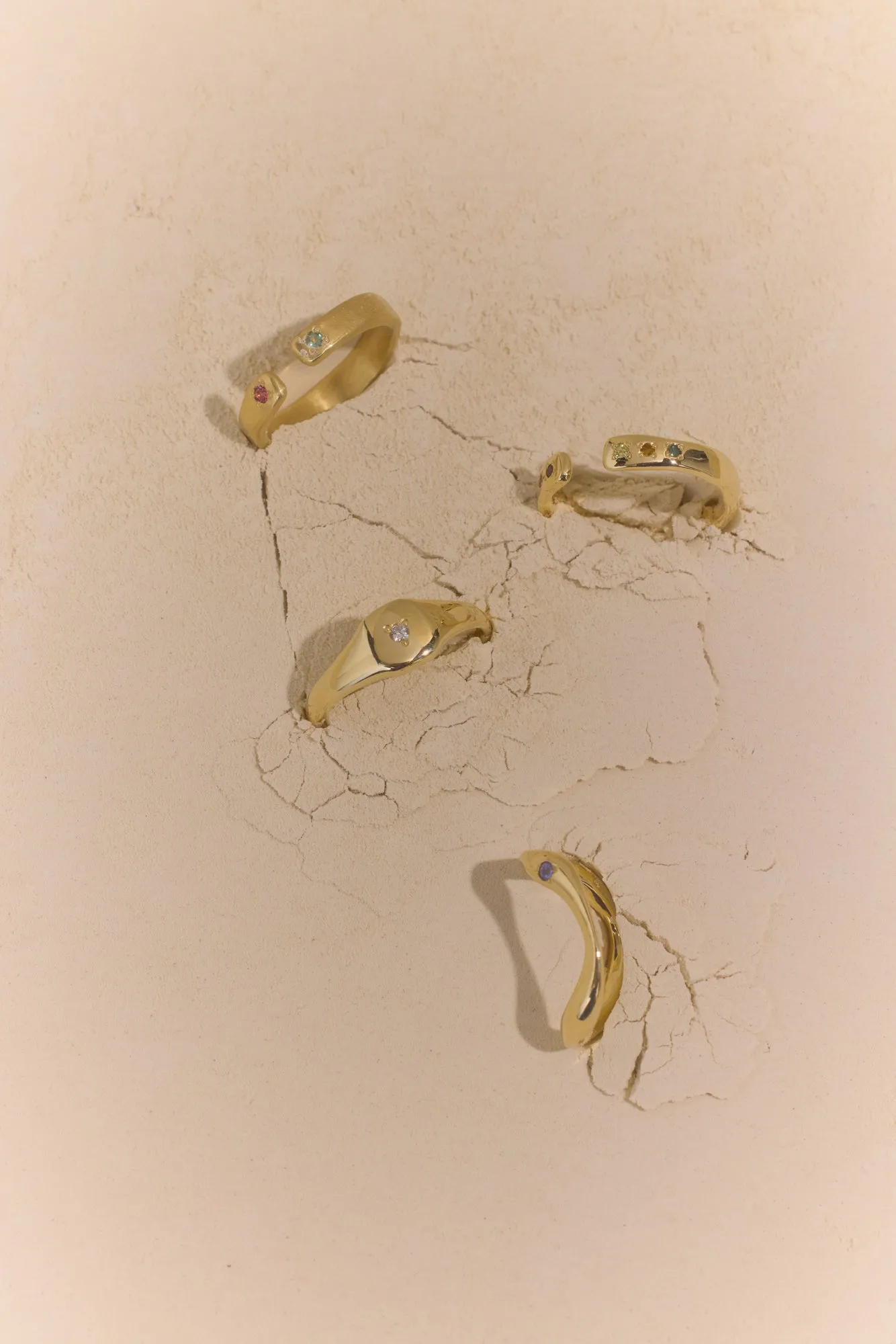 Open Stone Ring 1.0 | Solid Gold