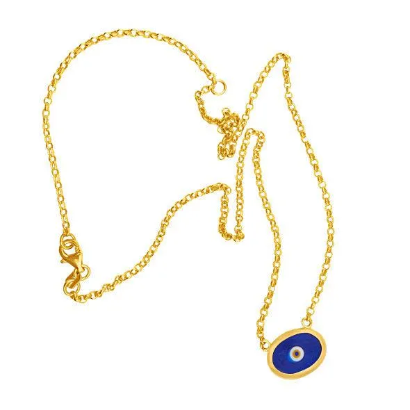 Orange Protection Juju Evil Eye Choker in 18K Gold