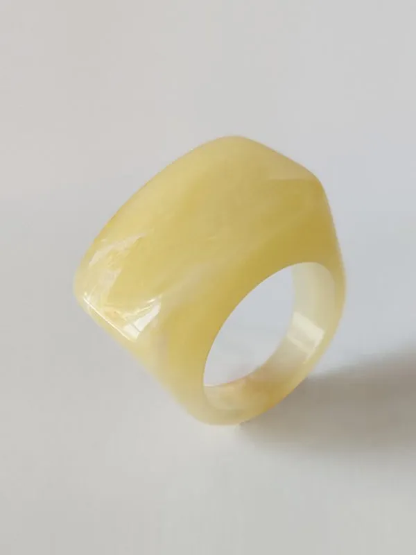 Original Acrylic 11 Colors Geometric Ring