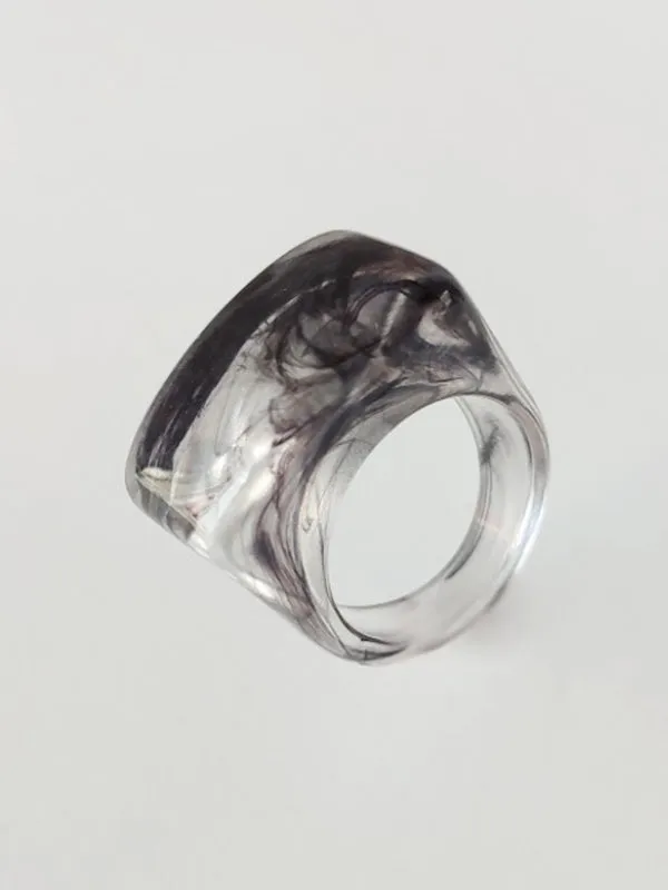 Original Acrylic 11 Colors Geometric Ring
