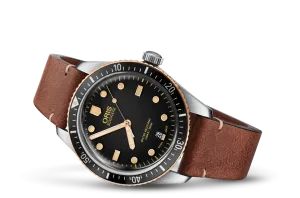 Oris Divers Sixty-Five Bronze Bezel Black 40mm Leather