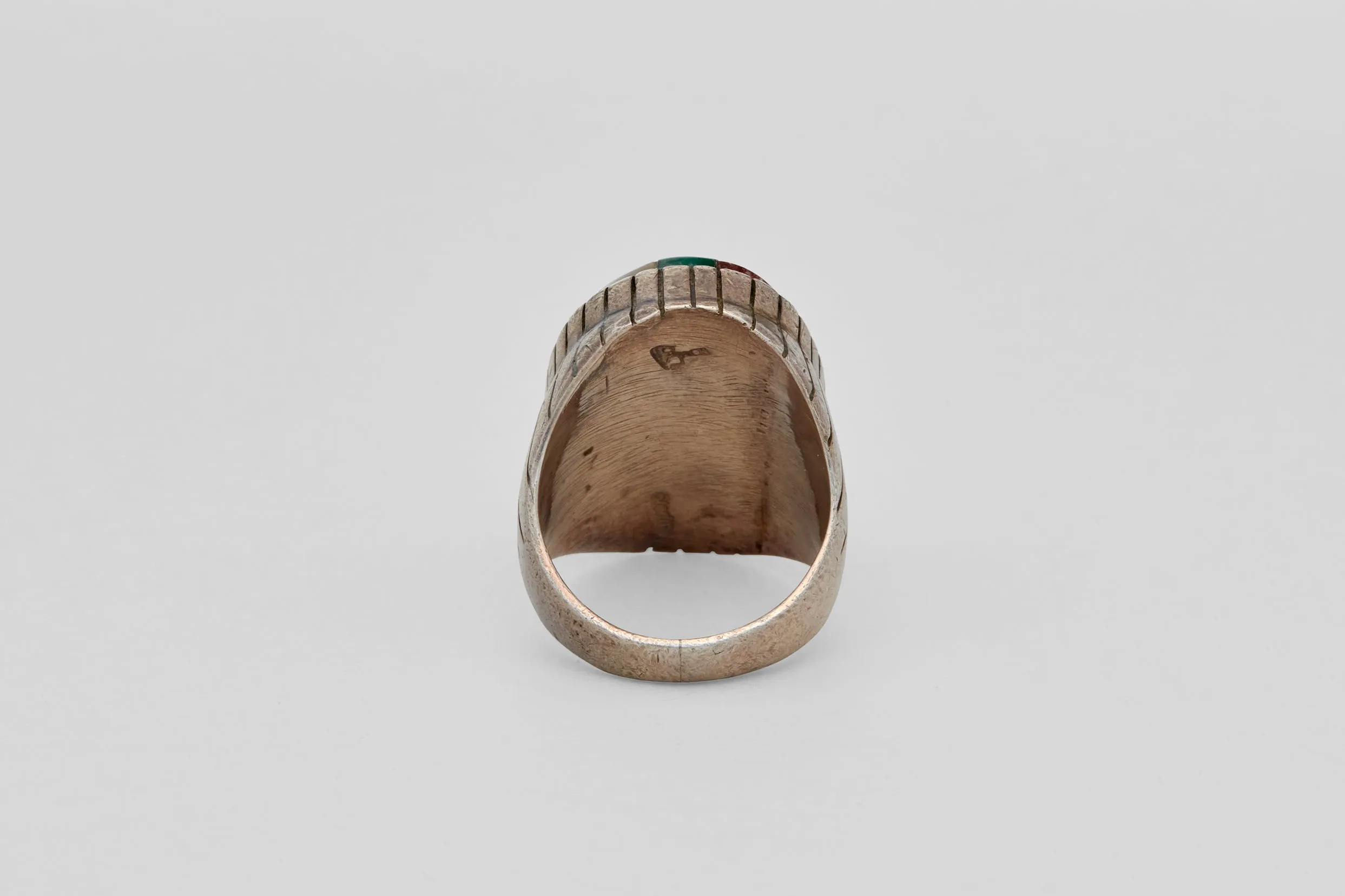 Oval Navajo Multi Stone Inlay Ring