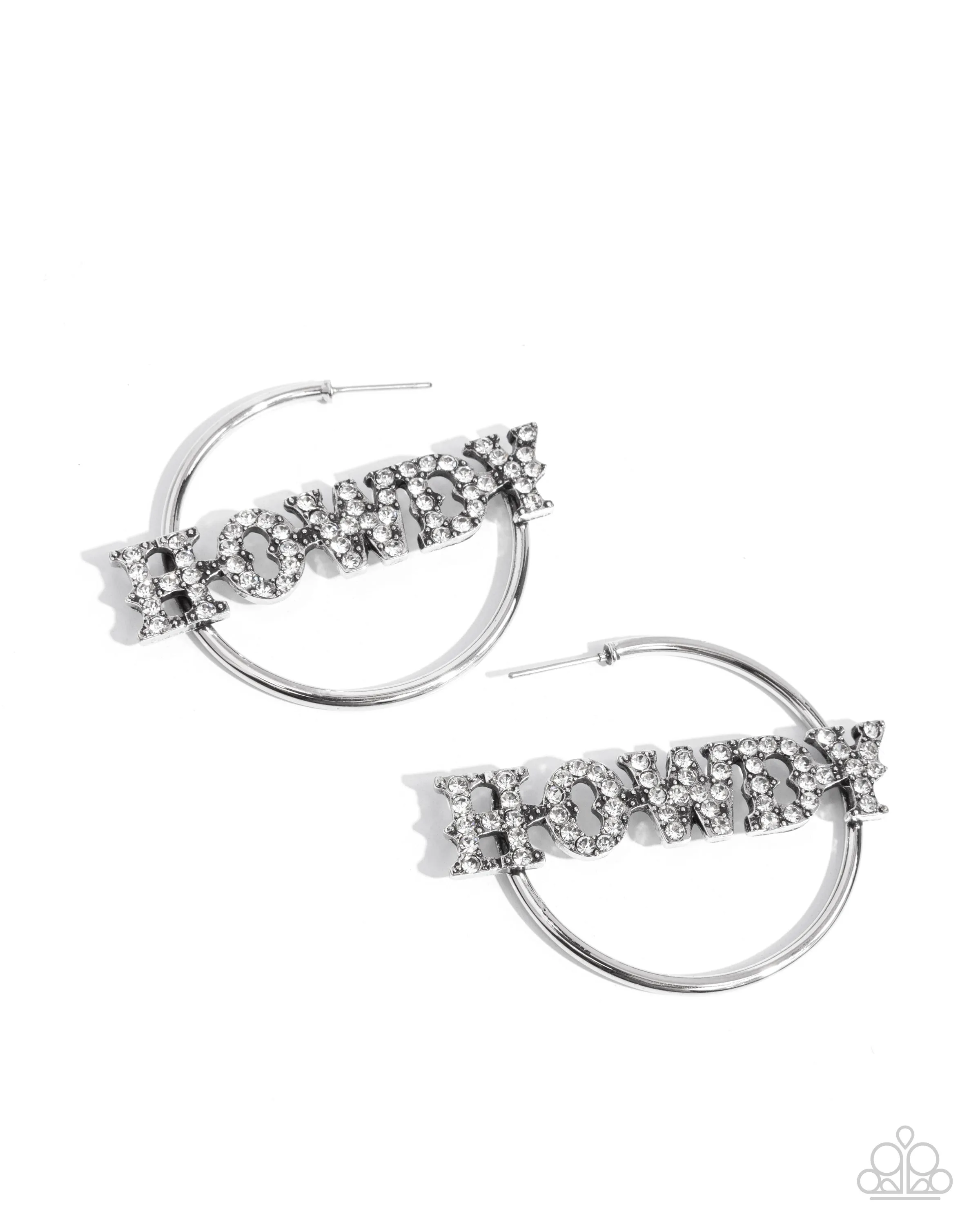 Paparazzi Howdy Hoedown - White Earrings