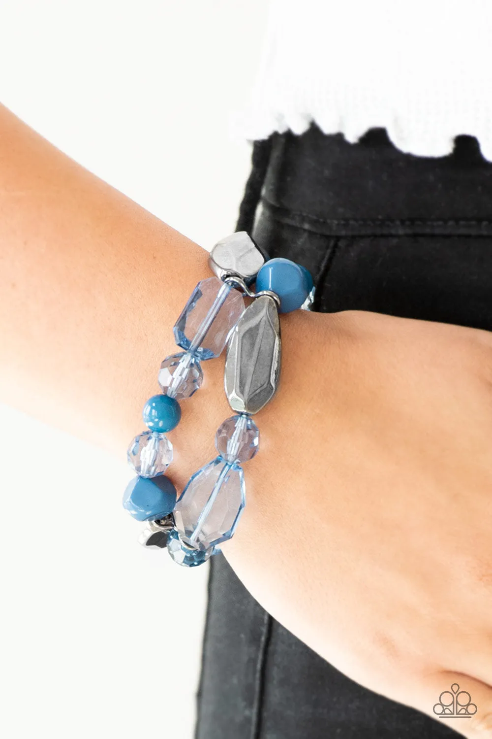 Paparazzi Rockin Rock Candy - Blue Bracelets