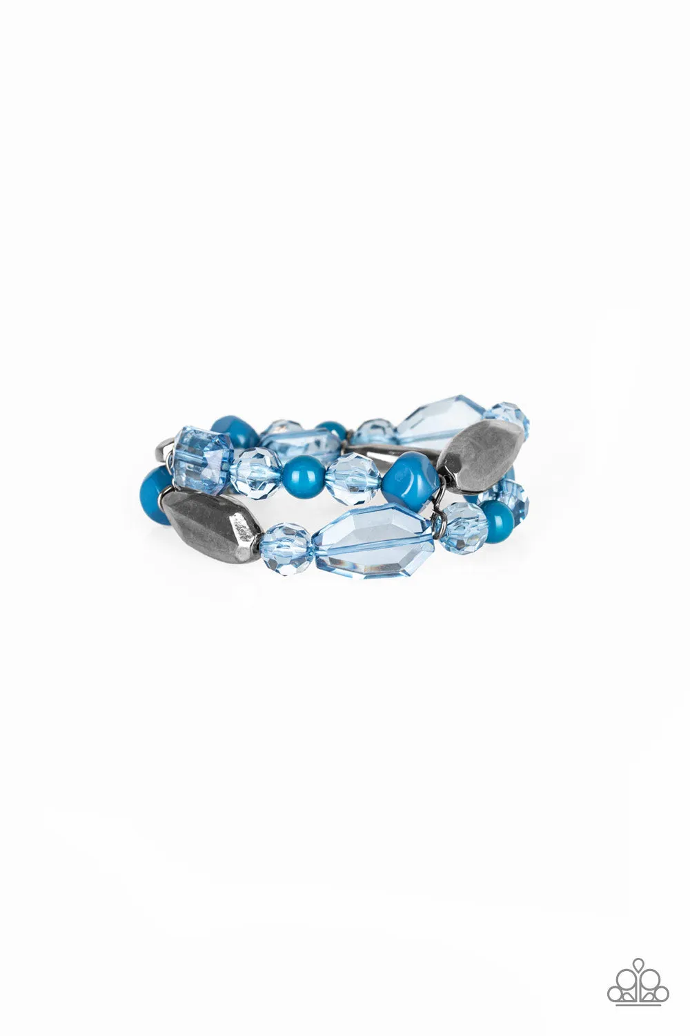 Paparazzi Rockin Rock Candy - Blue Bracelets