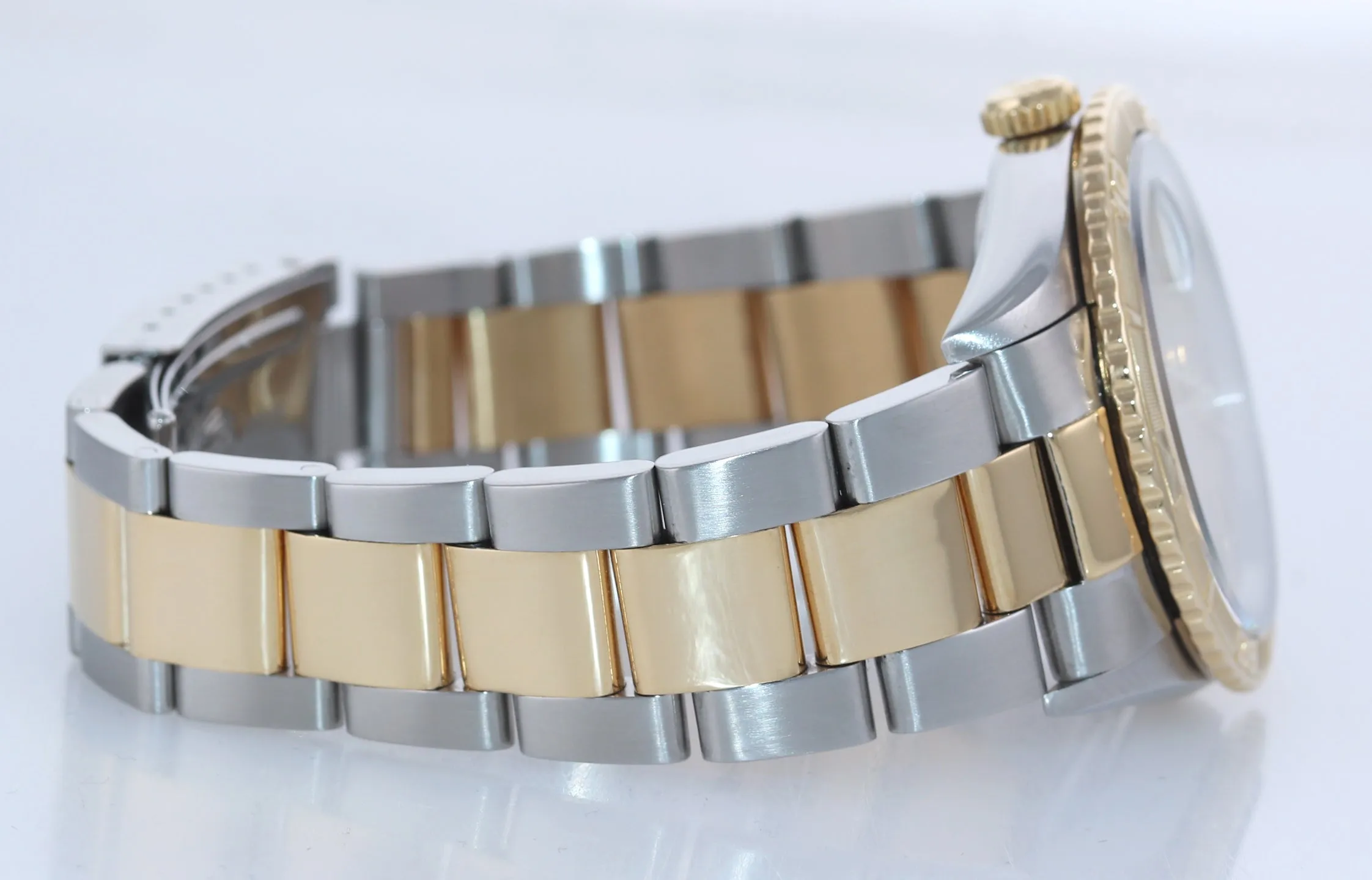 PAPERS Rolex DateJust Turn-O-Graph Champagne 16263 Two Tone Gold Thunderbird Box