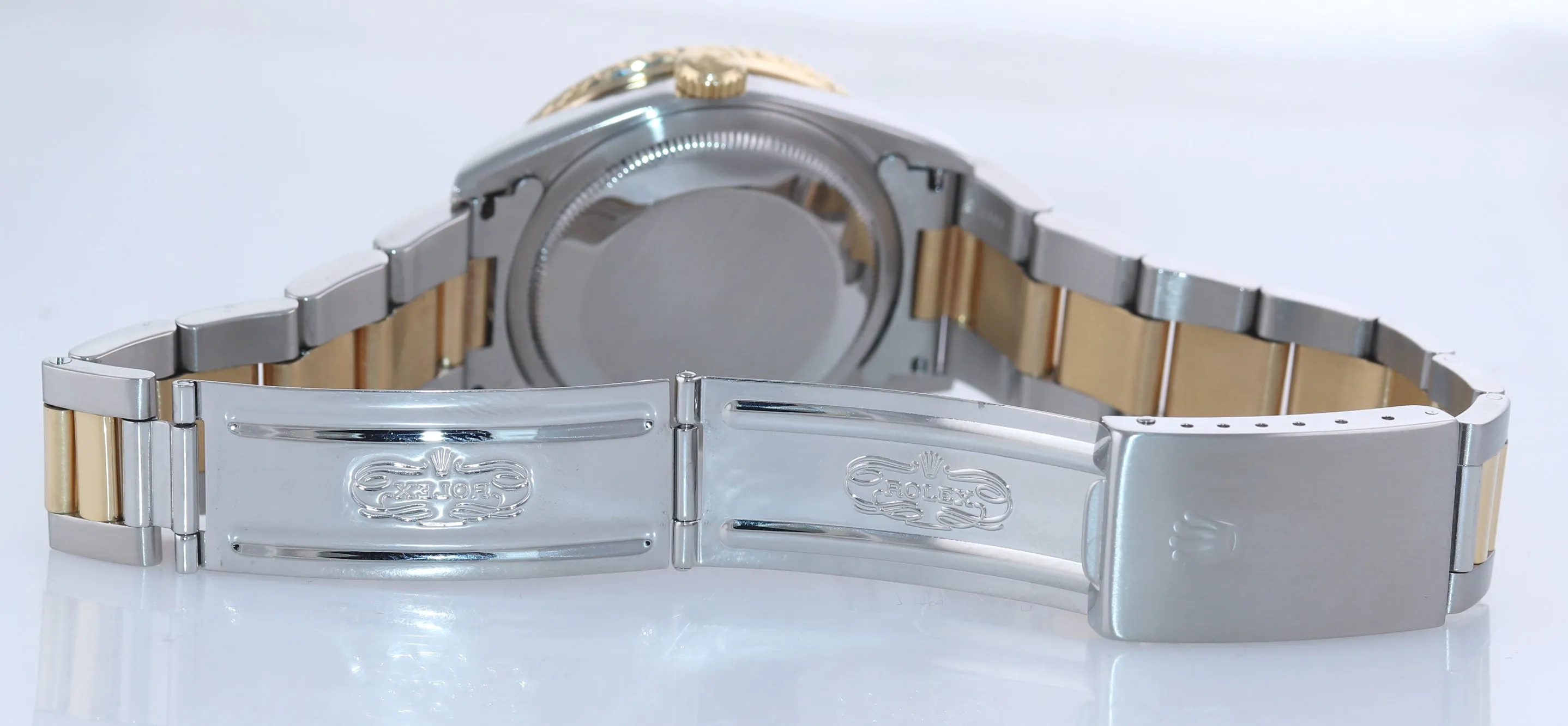 PAPERS Rolex DateJust Turn-O-Graph Champagne 16263 Two Tone Gold Thunderbird Box