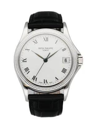Patek Philippe Calatrava 5117G 18K White Gold Men's Watch Box & Papers