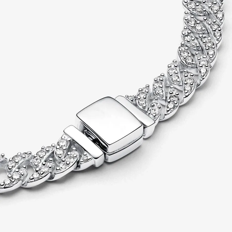 Pavé Cuban Chain Bracelet